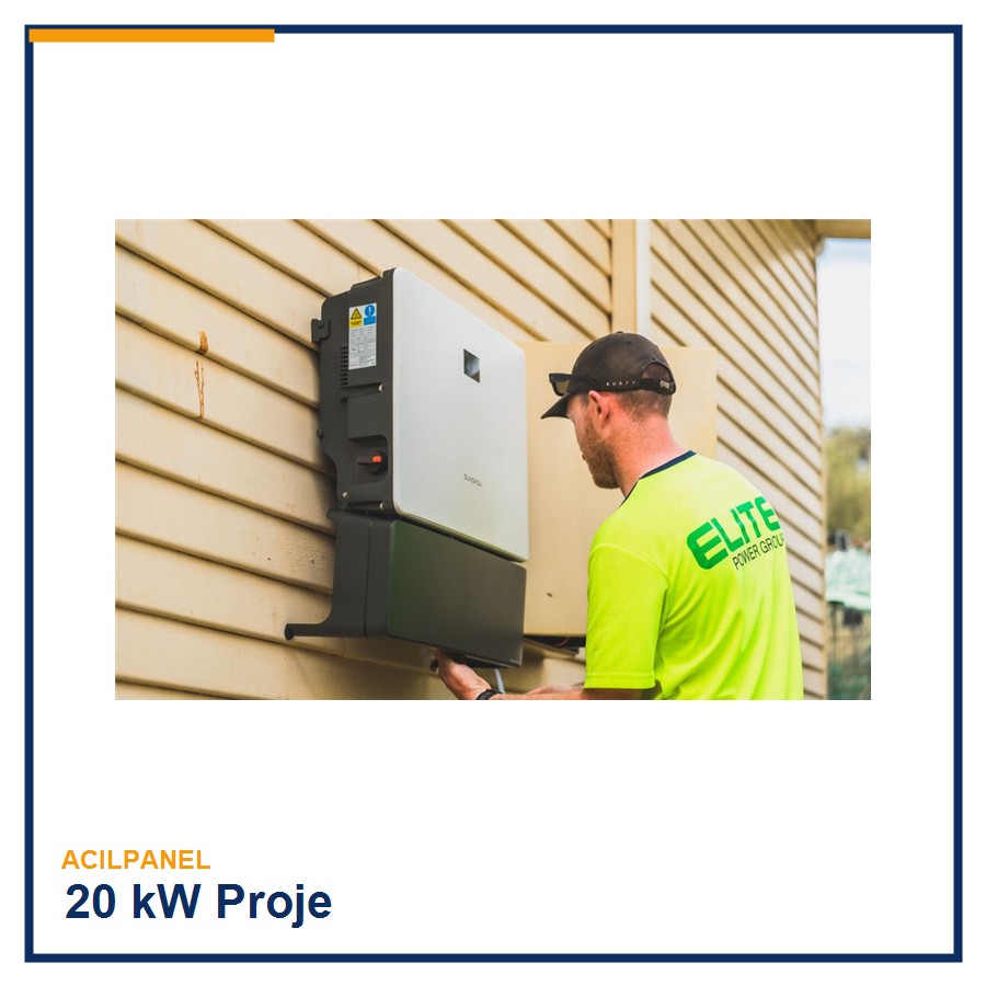 Acilpanel 20 kW Hibrit Solar İnverter